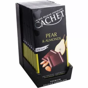 Cachet Dark Chocolate Pear & Almonds, 100 г